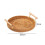 (24cm) Handmade Round Basket With Handle Coffee Tea Serving Tray Holder 5