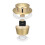 (Gold) Universal Toilet Flush Valve Fitting Kit Adjustable Tank Button Water Saving 1