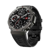 (Black) T-Rex 3 GPS-Smartwatch mit AMOLED-Touchscreen, 5 ATM wasserdicht, Outdoor-Kompass, Fitness- und Sport-Tracker für Herren
