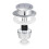 (Silver) Universal Toilet Flush Valve Fitting Kit Adjustable Tank Button Water Saving 1