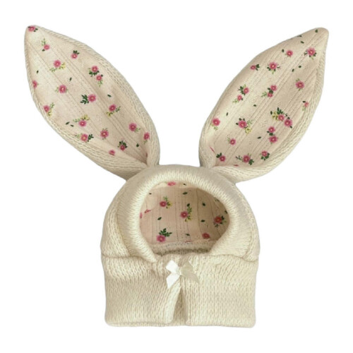 (S) Bonnet chaud pour chat, accessoire de déguisement de lapin, cache-cou