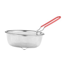 (Height 7cm) Frittierkorb für Pommes frites mit klappbarem Griff und integriertem Sieb