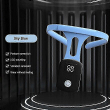 (Blue) Hot Portable Ultrasonic Lymphatic Neck Instrument for Body Shaping and Soothing