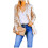 (CHAMPAGNE, L) Women's Sequin Blazer Bomber Jacket with Glitter Sleeves 1