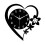 (Black) Modern Acrylic Heart Wall Clock Silent Non Ticking Creative Decor 4