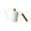 (white) Bollitore a collo d'oca di precisione per tè e caffè filtro con beccuccio lungo e stretto. 5