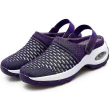(Purple, EU 38) Women's Air Cushion Orthopedic Clogs for Back & Knee Pressure Relief
