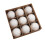 (White) 9x Christbaumkugel-Anhänger als Gastgeschenke 1