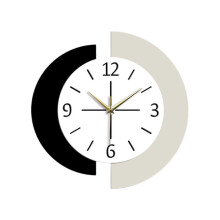 (30CM) Horloge murale décorative silencieuse en acrylique, ornement moderne à suspendre pour la maison