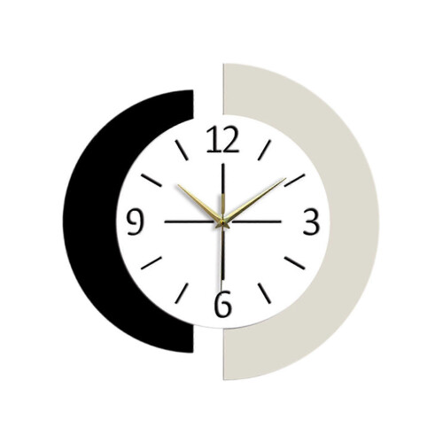 (30CM) Decorative Acrylic Silent Wall Clock Modern Hanging Ornament Timepiece for Home