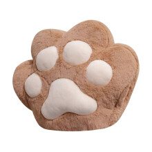 (Dark Brown) Niedliches Geschenk: Katzenpfoten-Couchkissen, Sofakissen, Überwurfdecke