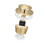 (Gold) Universal Toilet Flush Valve Fitting Kit Adjustable Tank Button Water Saving 5