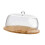 (Style A) Bamboo Cake Stand with Dome Lid for Bread Storage Appetizer Plate and Cake Holder 1