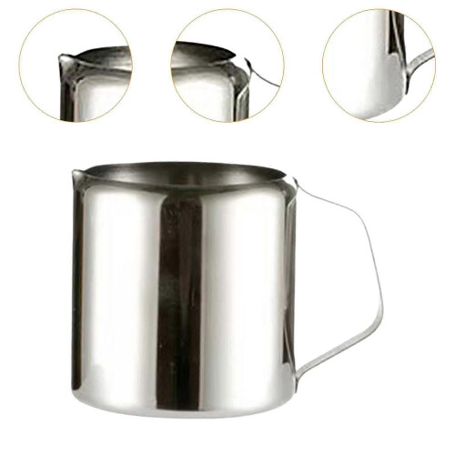 (30ml) Brocca per schiumare il latte portatile con beccuccio, multiuso per tazze, bicchieri e caraffe. 1