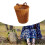 (round) Rustic Tea Leaves Picking Backpack Basket for Farm Garden Vacation 3
