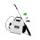 (8L White) Portable Electric Sprayer Single Shoulder Strap Wear Resistant Multipurpose 4