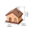 (Dark Brown) Mini husformet hydroponisk blomstervase for bordblomsterdekorasjon 3