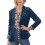 (B, XXL) Women's Casual Button Front Cardigan Blazer with Pockets for Work 1