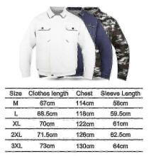 (Grey, XXL) Męska letnia kurtka chłodząca do prac budowlanych na zewnątrz. Trwała ochrona przed promieniowaniem UV.
