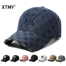 (as the picture, 1pc) Unisex Baseball Cap Embroidered Design Breathable Outdoor Sports Sun Hat Adjustable Visor Hat for Men Women
