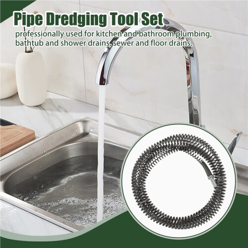 5 Meter Electric Drill Drain Dredging Spring Sink Pipe Sewer Dredging Tool Set for Kitchen Bathroom Plumbing 1