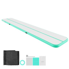 Aufblasbare Gymnastikmatte - DUOKU - HCYL-KFQD-016 - 600x100 cm - Dicke 10 cm - Mintgrün