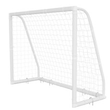 Porta di Calcio 2,44 x 1,82 m in PVC-Duoku-con Rete in PE, Set Portatile e Robusto, per Allenamento all'Aperto