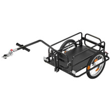 Remolque de Transporte para Bicicleta 2 en 1-Duoku-Carga 40 kg, Carrito Plegable con Ruedas de 406 mm, Reflectores, Almacenamiento Práctico