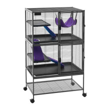 Jaula para pequeños animales - DUOKU - JM-XC-090 - 4 niveles - con ruedas - 770x520x1300 mm