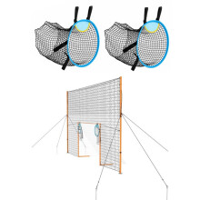 Voetbaldoel 2,72 x 1,51 m - Duoku - voor de tuin, voorzien van een robuuste ijzeren structuur, duurzaam PE-net, solide achterpaneel.