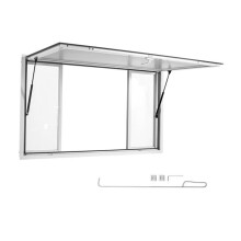 Raam voor Voedseltruck 152,4x91,5 cm-Duoku-met Luifel, Servicebalie voor Mobiele Handel, Opening van 85