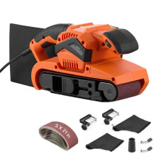 Elektrische Bandschuurmachine 750 W, 7,6x53,3 cm - Duoku - Variabele snelheid van 3,2 tot 6,2 m/s, voor houtbewerking en timmerwerk