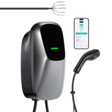 Ladestation für Elektrofahrzeuge - Duoku - Dreiphasen-Ladegerät 11 kW, 5 m Kabel, intelligente Wandsteckdose 400 V AC Typ 2