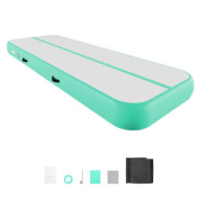 Aufblasbare Gymnastikmatte - DUOKU - HCYL-KFQD-019 - 300x100x20 cm - Mintgrün - Tragfähigkeit 200 kg