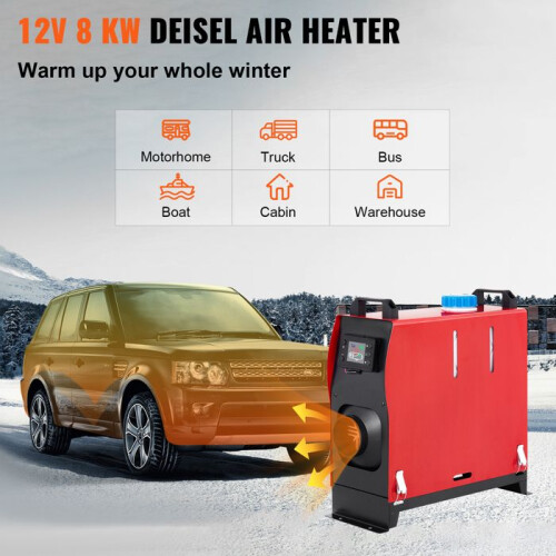 Parkeerverwarming - DUOKU - Duoku - 8 kW - Diesel - 12 V (LCD-scherm) 2