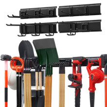 Muur Gereedschap Houder voor Tuin 1676,4 mm-Duoku-Robust Opslagsysteem met Totale Belasting van 363 kg, Inclusief 4 Rails