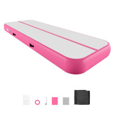 Aufblasbare Gymnastikmatte - DUOKU - HCYL-KFQD-018 - 300x100x20 cm - Rosa - Mit Pumpe