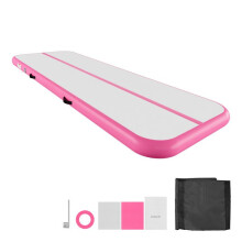 Aufblasbare Gymnastikmatte - DUOKU - HCYL-KFQD-002 - 300x100 cm - Rosa - Mit Pumpe