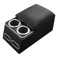 Console central universal - DUOKU - TY000-1-A - Apoio de braço - Caixa trancável - Suporte para telefone