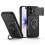 (Black) Compatible For iPhone 17 Case with Slide Lens Cover Rotatable Kickstand Shockproof TPU + PC Phone Shell 1