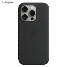 (Black) For iPhone 15 Pro Case with MagSafe - Liquid Silicone Protective Cover_lhh