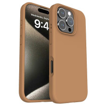 (Khaki, Multicolor) For iPhone 16 Pro Magnetic Case PC+Liquid Silicone Anti-Scratch Phone Cover