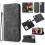 (Black) For iPhone 13 Pro Skin Feel Embossed Sunflower Horizontal Leather Case 1