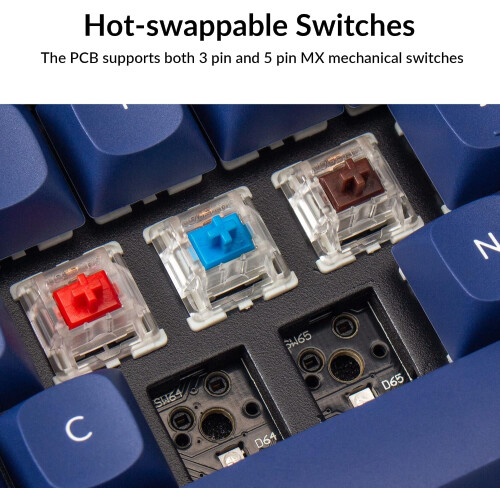 Keychron Q2 Wired Custom Mechanical Keyboard Blue 2
