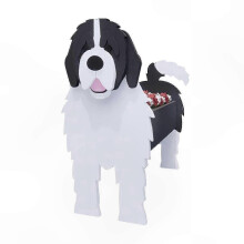 (Newfoundland Dog) 7x10.5in Garden Dog Planter, Cute Flower Pot for Home, Office Decor and Gift Ideas