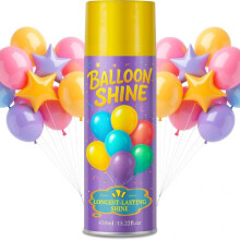 (450ml) Balloon Shine Spray for Party, Quick Gloss, No Residue, for Latex Balloons, 500ml