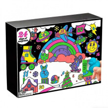 (1) 2026 Advent Calendar Squishy Blind Box, 24 Days Stress Relief Toy Set, Cute Soft Clay Squeeze Gift for Kids and Adults