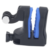 Motorcycle Helmet Chin Mount Kit ABS Silicone Adjustable Action Camera Helmet Chin Mount Compatible with Osmo Action Compatible with YI with Phone Mou