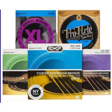 (EXP16-012) Dada Strings EZ900 Electric Guitar Strings, Acoustic Guitar Strings, Suitable for Various Guitars, Standard Gauge 25-105, 6-String Set