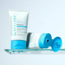 (blue) DermAppeal Gentle Microdermabrasion Face Scrub, Exfoliating Cleanser for Pores, Smoother Skin, Sensitive Skin Safe